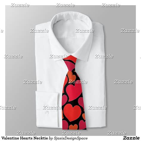 Valentine Hearts Necktie Valentine Heart Valentine