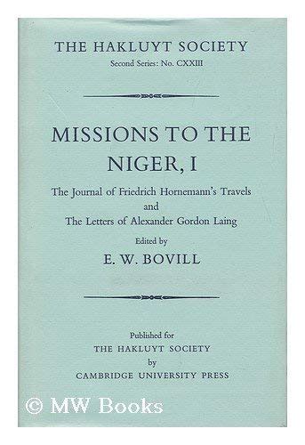 Missions To Niger 1 Hakluyt Society Second 9780521010115
