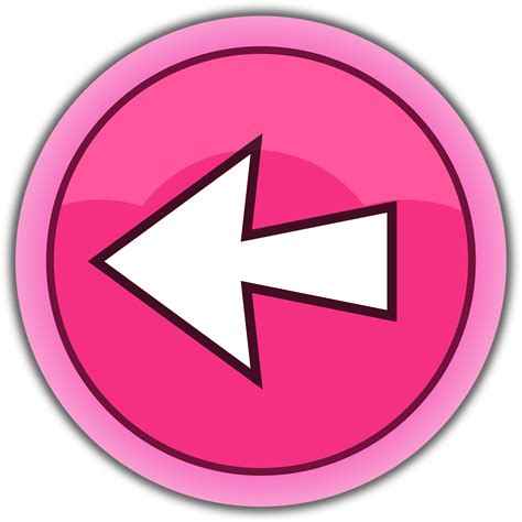 Clipart Pink Arrow Left