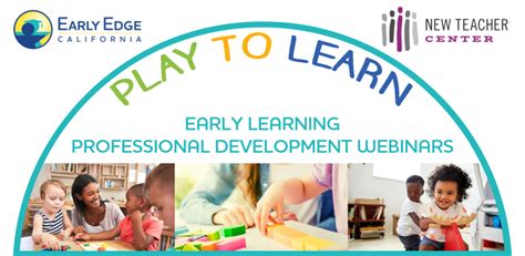 Early Learning Professional Development Webinars Early Edge California