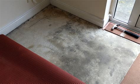 Over the years it had cracked. Flooring underlay on top of concrete subfloor - Wood ...