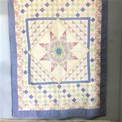 Traditional American Hand Stitched Patchwork Quilt Tramps Uk