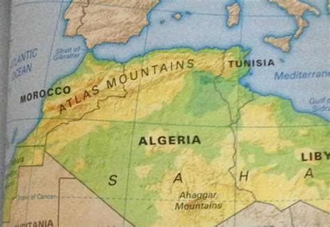 Gallery For Where Is The Atlas Mountains Located On A Map