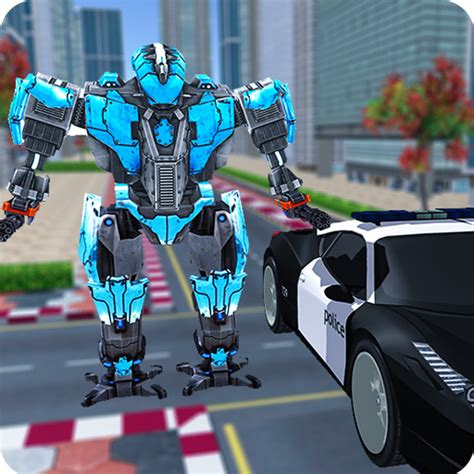 Us Police Robot Car Transformation Game By Royal Gaming World