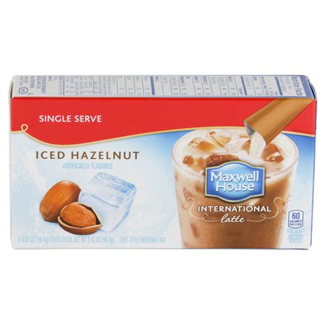 Maxwell House International Latte Iced Hazelnut Coffee Oz