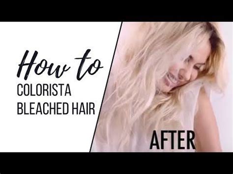 As for toning, this can help you turn your ombré into more of a cool. TUTORIAL: bleach your hair with Colorista by L'oréal Paris ...