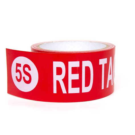5s Red Tag Holding Area Pre Printed Floor Tape