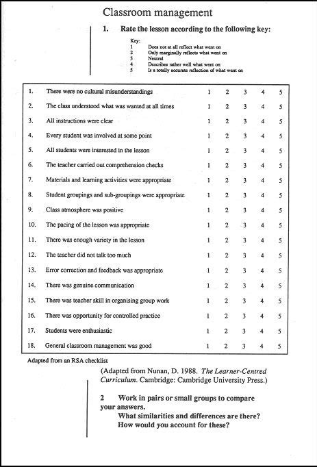 Preschool Teacher Observation Forms Printable