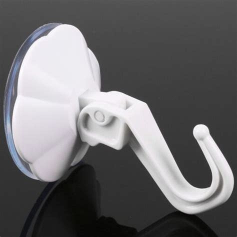 Lever Suction Cup Hook X4 Large Wall Action Scalloped White Kitchen