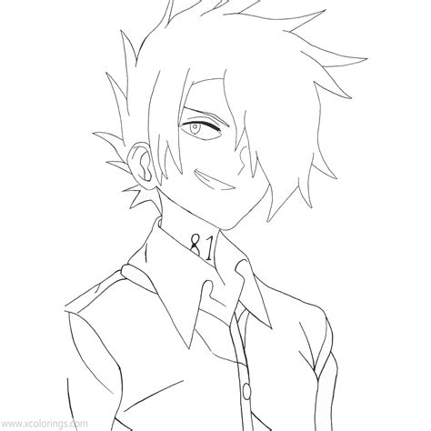 The Promised Neverland Coloring Pages Ray