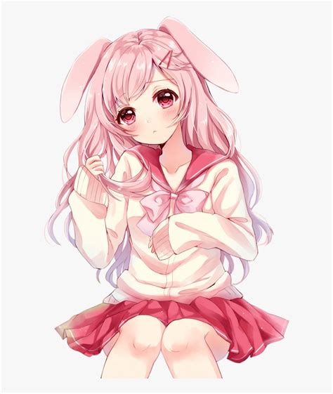 Anime Girl Rabbit Hoodie Anime Wallpaper Hd