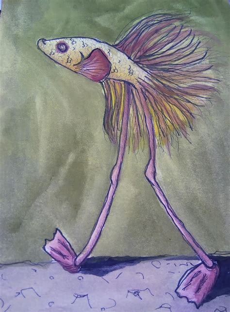 Fish With Legs By Jordanlostagain On Deviantart