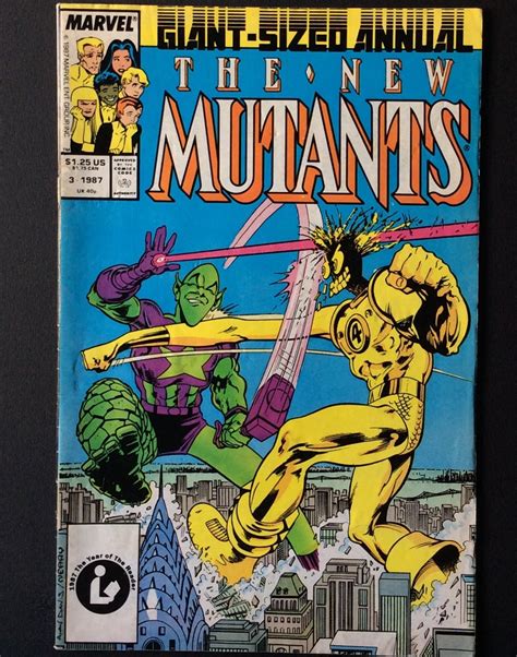 New Mutants Annual Vol 1 3 1987 Comics Book Etsy