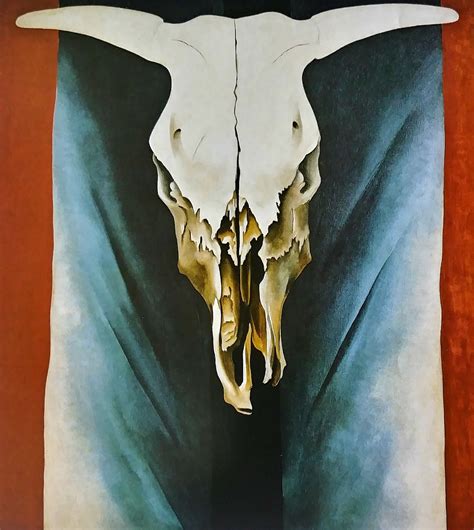 Georgia O Keeffe Fine Art Print Cow S Skull Red Etsy