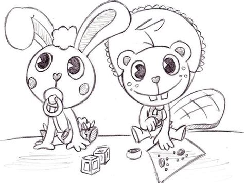 Baby Toothy and Cuddles by The-stash on DeviantArt | Happy tree friends ...