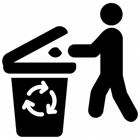 Disposing Trash Recyclable Waste Recycling Trash Throwing Trash
