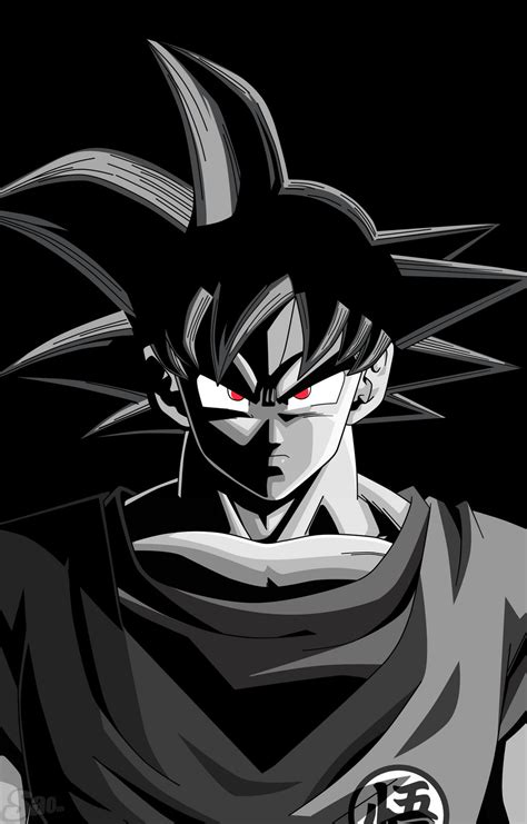 Goku In The Dark Thanks For 600 Desing By Saodvd On Deviantart