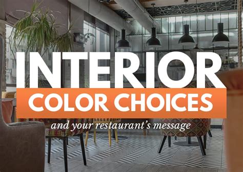 Your Guide To Restaurant Color Schemes And Interior Design