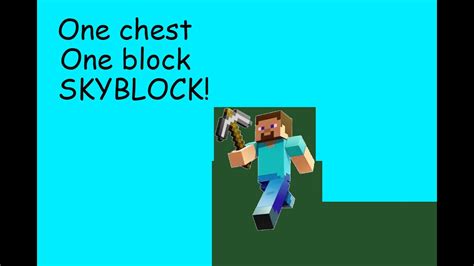 Minecraft One Block Sky Block Challenge Youtube