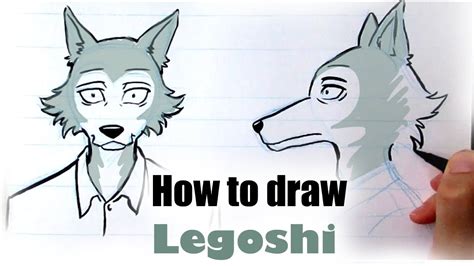 How To Draw Legosi Legoshi From Beastars Face And Profile Youtube