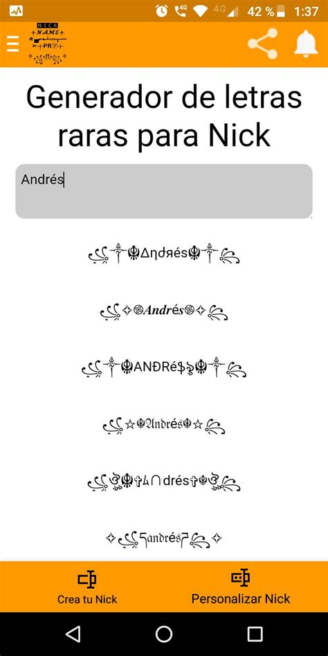 Generador De Letras Y Símbolos Untuk Android Muat Turun Apk