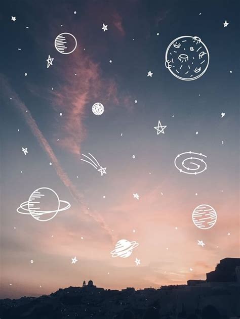 ˗ˏˋivannardelia ˎˊ˗ Space Doodles Space Drawings Cute Pastel Wallpaper