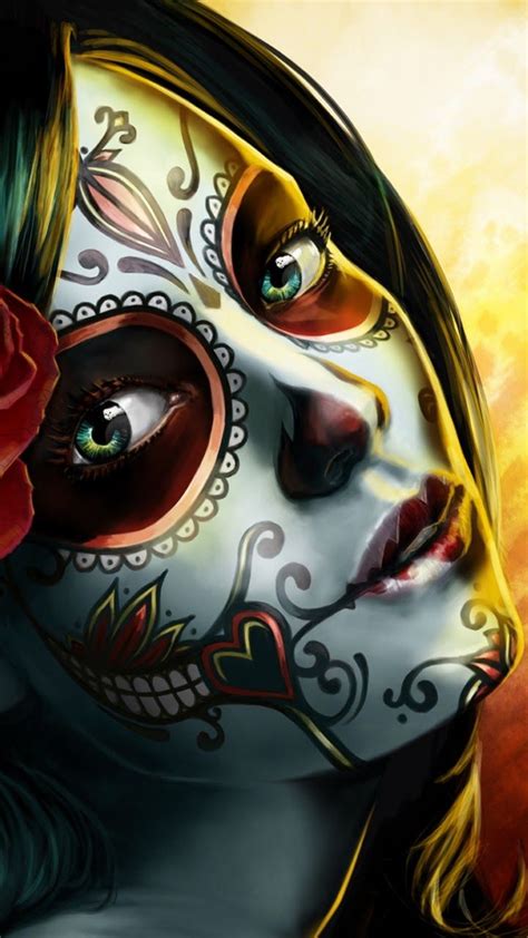 Dia De Los Muertos Skull Girl Tattoo Sugar Skull Tattoos Tatoo Art