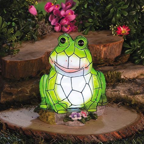Frog Solar Garden Statue Party Supplies Outdoor Decor And Garden Home