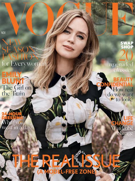 British Vogue Goes Model Free For The November Issue Fashionista