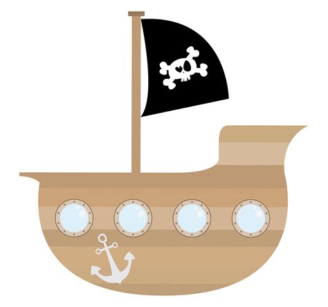 Pirate Ship Clipart Clipart Kid Cartoon Pirate Ship Pirate Theme