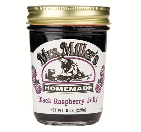 Mrs Millers Black Raspberry Jelly 9 Oz 3 Jars