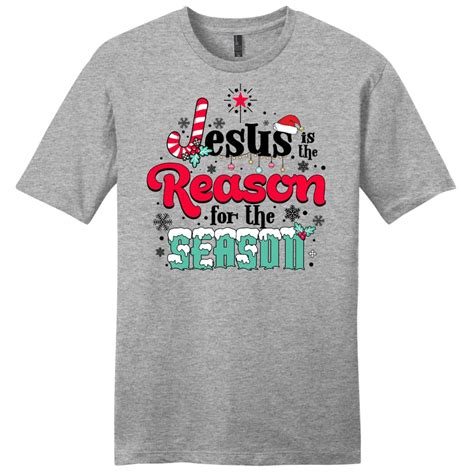Christian Christmas T Shirts Jesus Is The Reason For The Season Mens T