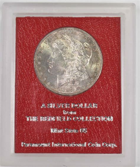 Ms65 1898 S Morgan Silver Dollar Redfield Collection Graded Picc