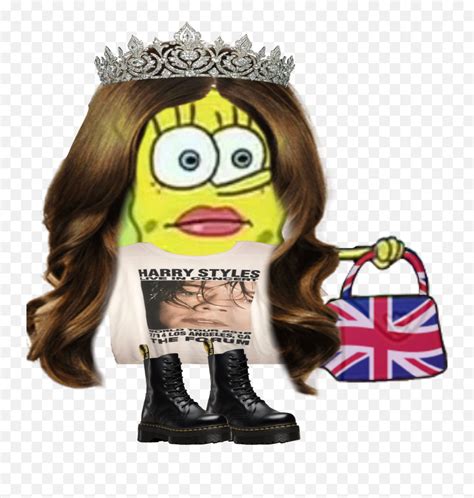 Spongebob Meme British Sticker By Erica Hoffmann Girly Emojigreat