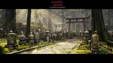 ArtStation - Feudal Japan Challenge - The Forgotten Graveyard ...
