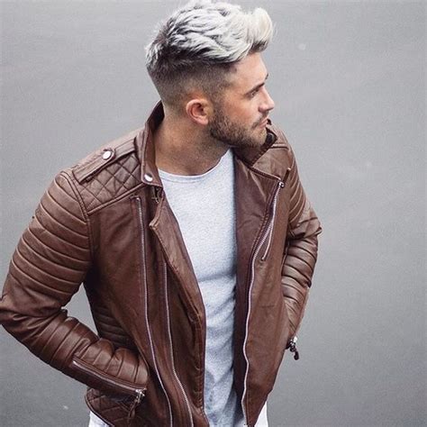 25 Bleached Hair Color Ideas For Men White Silver