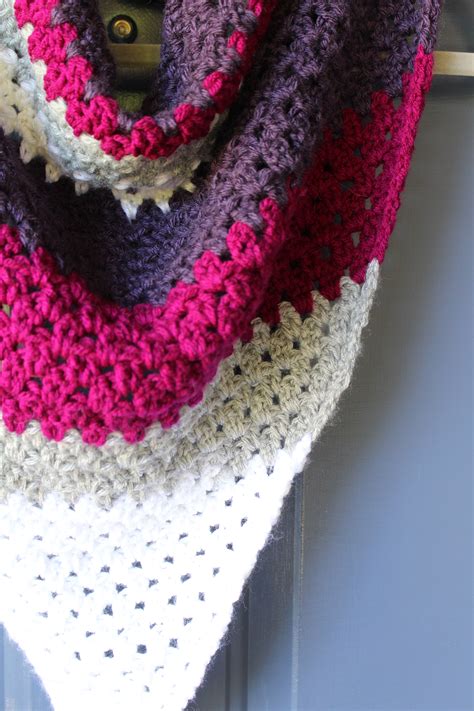 Most beginner projects are scarves, as they are easy to make and require less intricate details, and the gauging is also not that strict. Crochet triangle scarf: free pattern