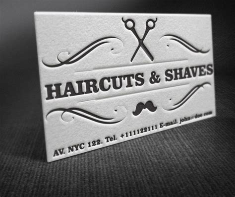 20 Creative Examples Of Barbershop Business Card Design Smashfreakz