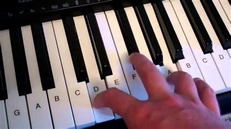 D Major Chord Piano Keyboard Demo Youtube