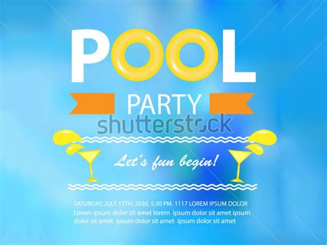 36 Pool Party Invitation Templates Psd Ai Word
