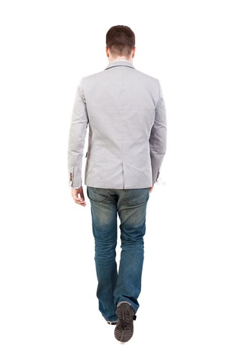 Back View Of Walking Businessman Stock Photo Image Of Isolated