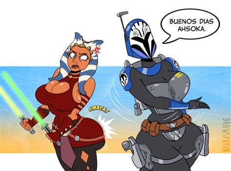 Rule 34 2girls Ahsoka Tano Armor Ass Ass Slap Big Ass Big Breasts Big Butt Bo Katan Kryze