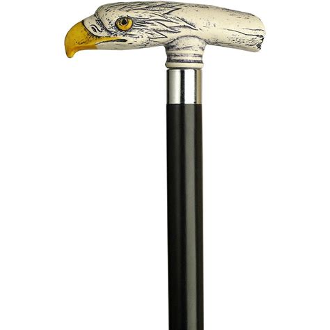 Scrimshaw Eagle T Shape Handle Walking Cane Fashionable Canes