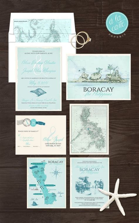 Discover our online wedding collection and finally say yes to the invitation. Boracay Island Philippines Destination wedding invitation ...