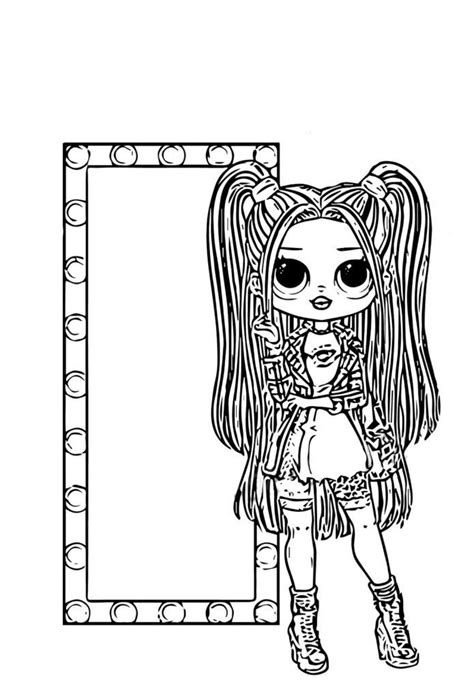 Lol Omg Lady Diva Coloring Page Free Printable Coloring Pages For Kids