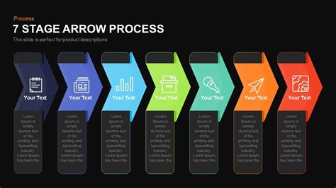 7 Stage Process Arrow Powerpoint Template And Keynote Slide