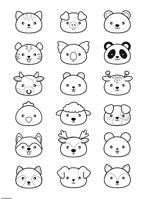 Dessin A Imprimer Kawai Cool Photographie Coloriage Kawaii Animaux