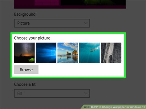 Check spelling or type a new query. How to Change Wallpaper in Windows 10: 4 Steps (with Pictures)