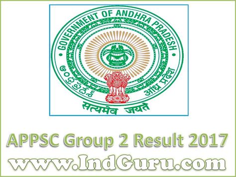 Appsc Group 2 Result 2017 Download Group Ii Services Revised
