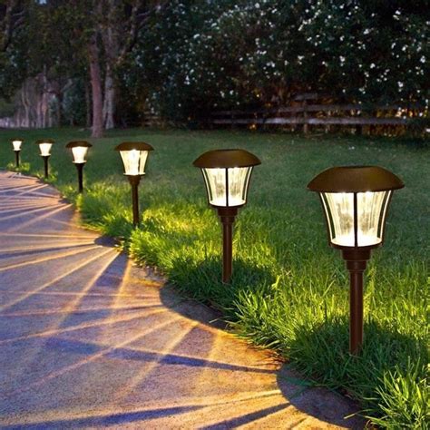 Today's solar outdoor lighting can garner enough daylight energy to last from dusk till dawn and comes in as many styles (and colors!). Outdoor Bright Walkway Lighting (With images) | Solar ...